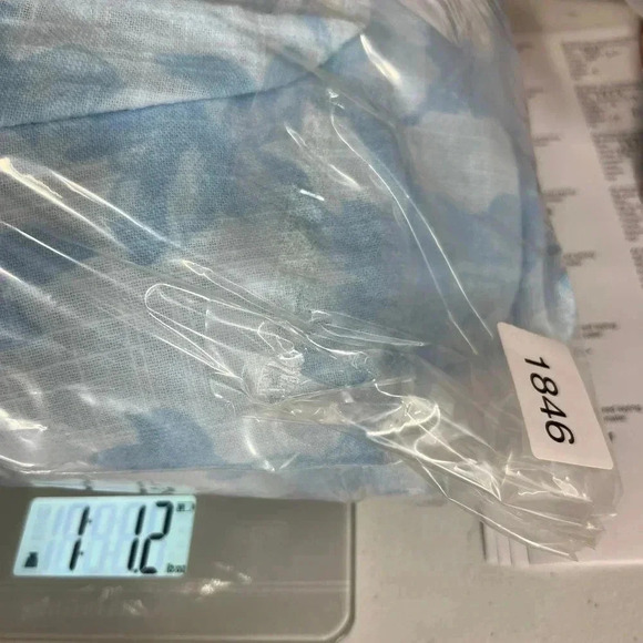 INC Blue White Floral Off Shoulder Printed Midi Dress Plus Size 1X New - Picture 7 of 8